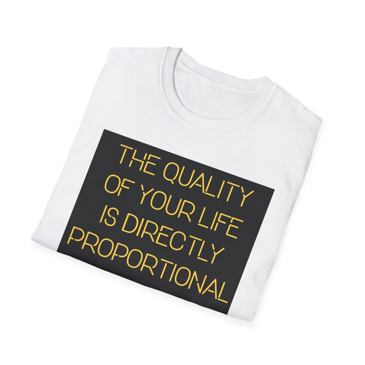 Inspirational Quote T-Shirt | Quality of Mindset Tee | Motivational Apparel, Gift for Friends, Casual Wear, Unisex Fashion, Positive Vibes