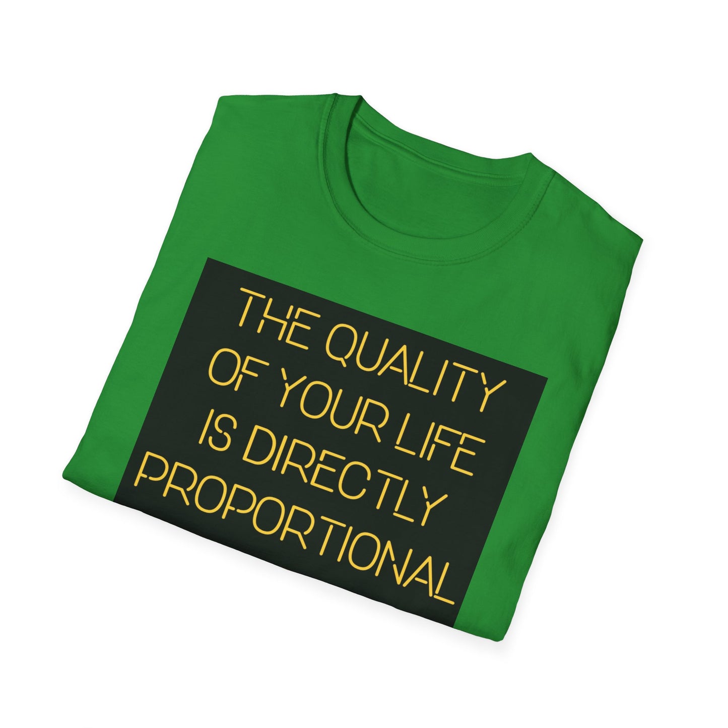 Inspirational Quote T-Shirt | Quality of Mindset Tee | Motivational Apparel, Gift for Friends, Casual Wear, Unisex Fashion, Positive Vibes
