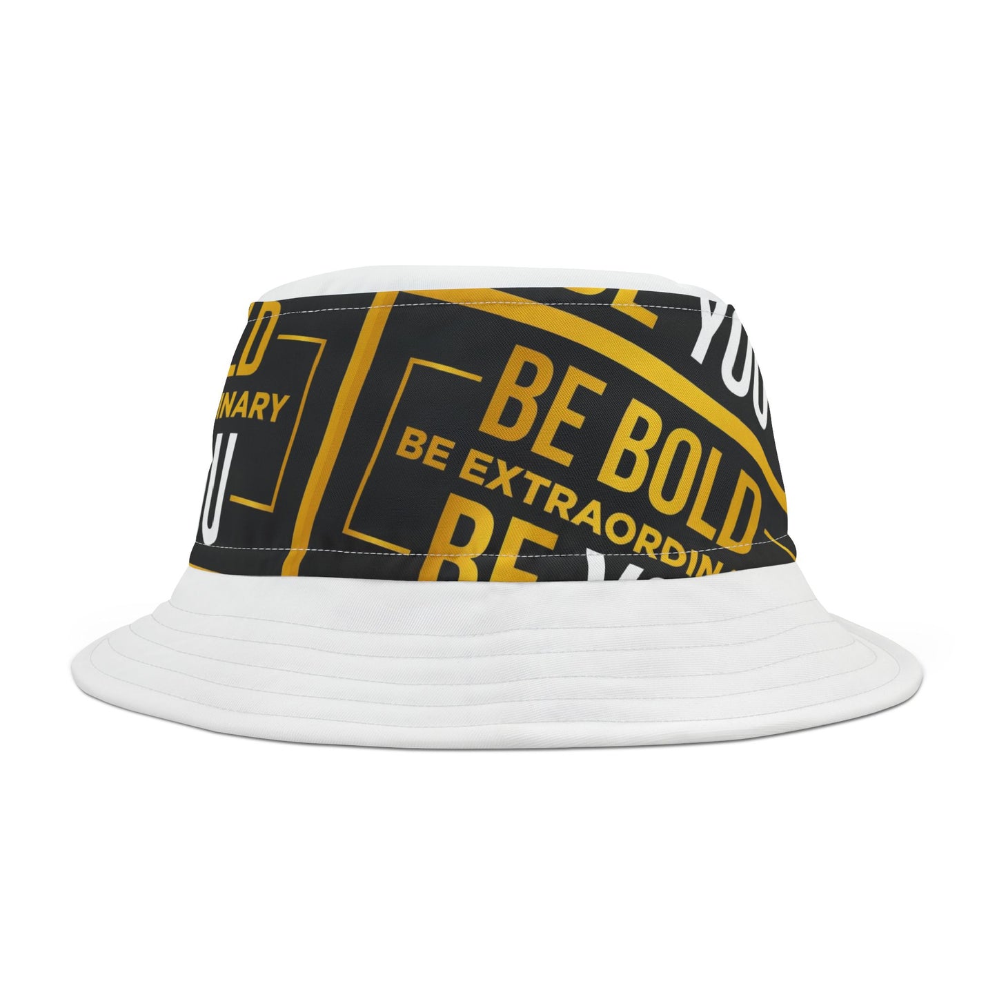 Be Bold Bucket Hat – Inspirational Summer Accessory for Adventurers, Gifts for Creatives, Office or Casual Wear, Beach Days, Festivals