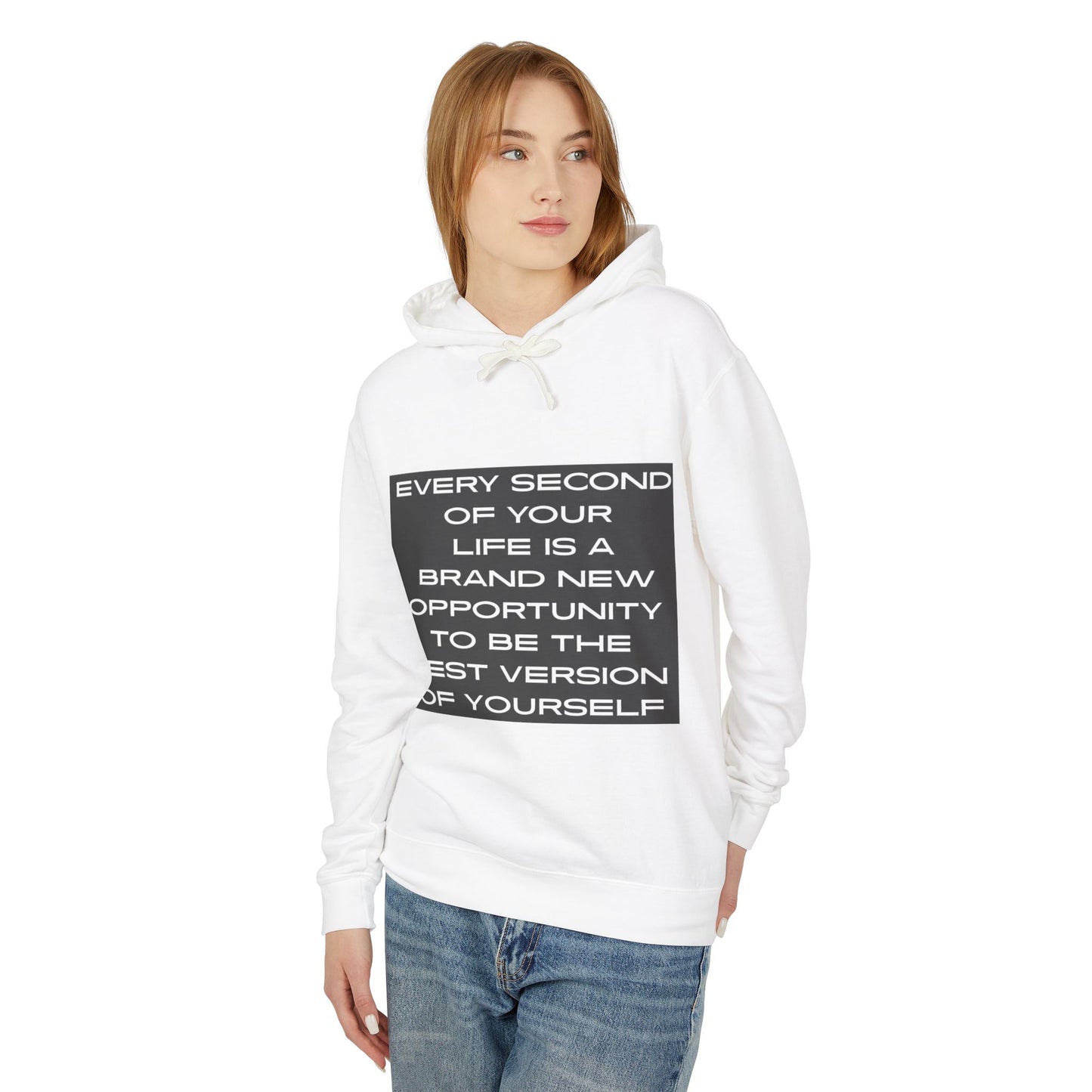 Inspirational Lightweight Hoodie - Be the Best Version of Yourself