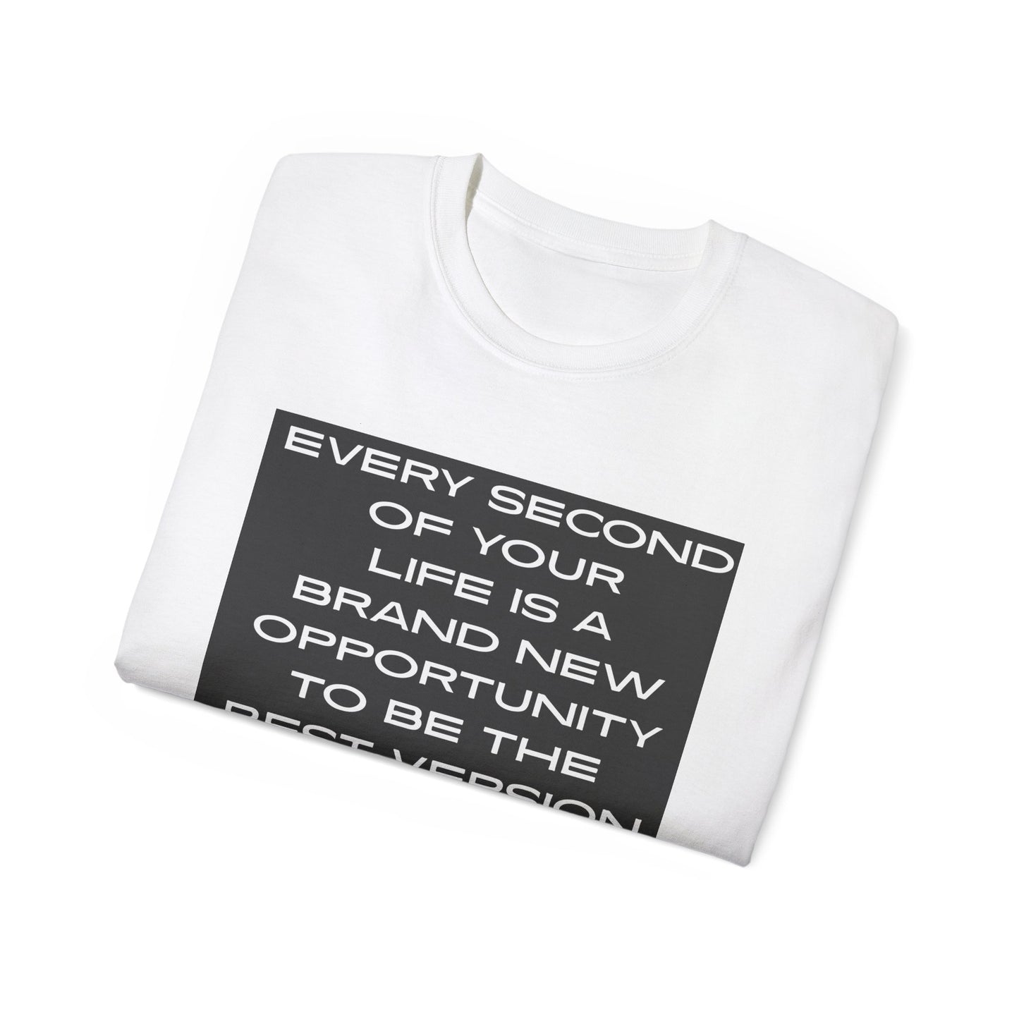 Motivational Quote Tee | Unisex Ultra Cotton Tee, Inspirational Shirt, Self-Improvement Apparel, Gift for Him/Her, Everyday Wear