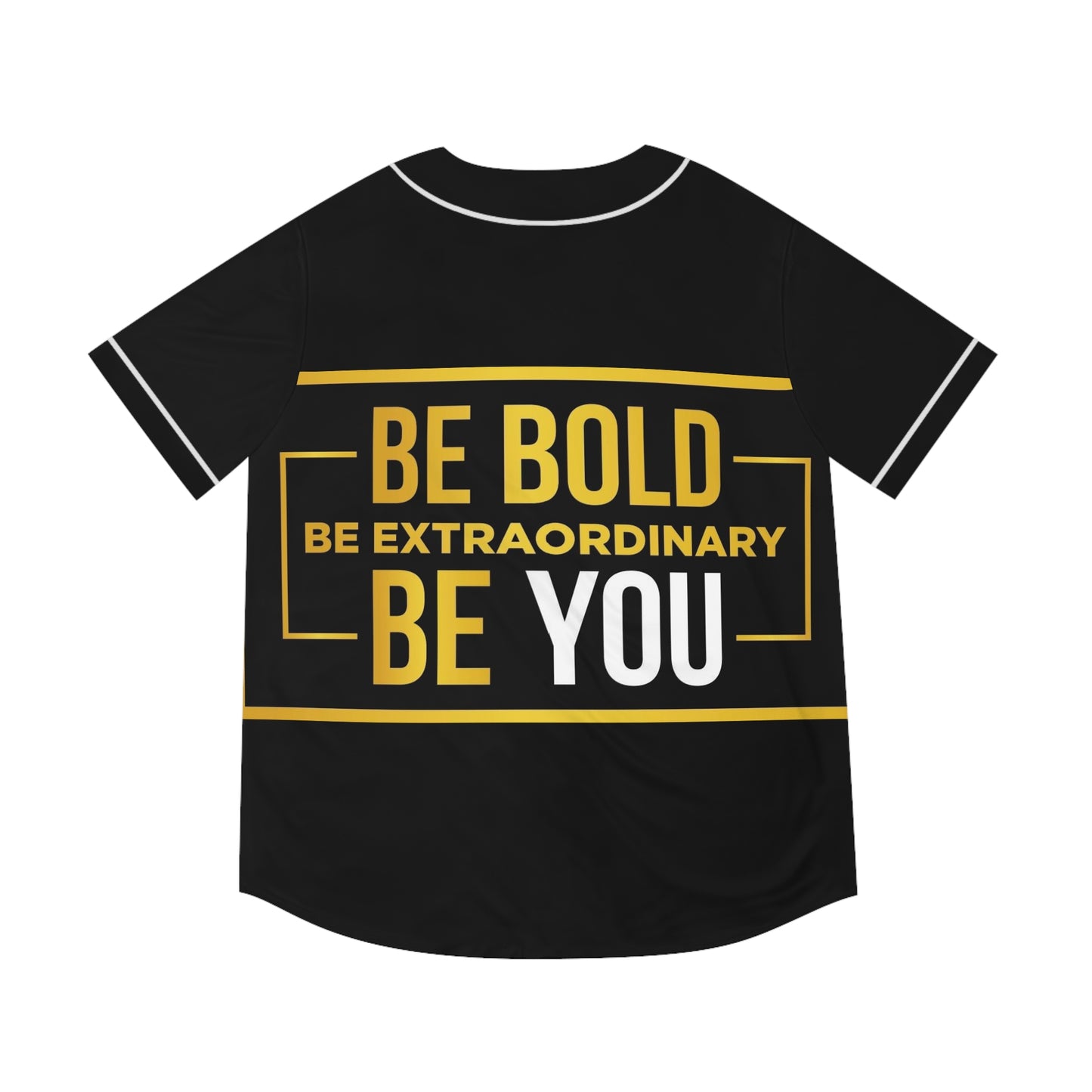 Men's Inspirational Baseball Jersey, Be Bold Be Extraordinary Shirt, Unisex Sports Apparel, Unique Gift for Sports Lovers, Motivation Tee