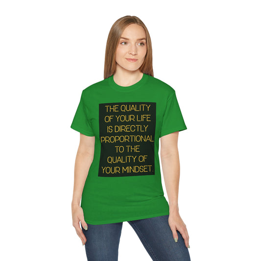 Inspirational Quote Tee, Comfortable Unisex Shirt, Motivational Apparel, Gift for Mindset Enthusiasts, Positive Vibes Clothing, [...]