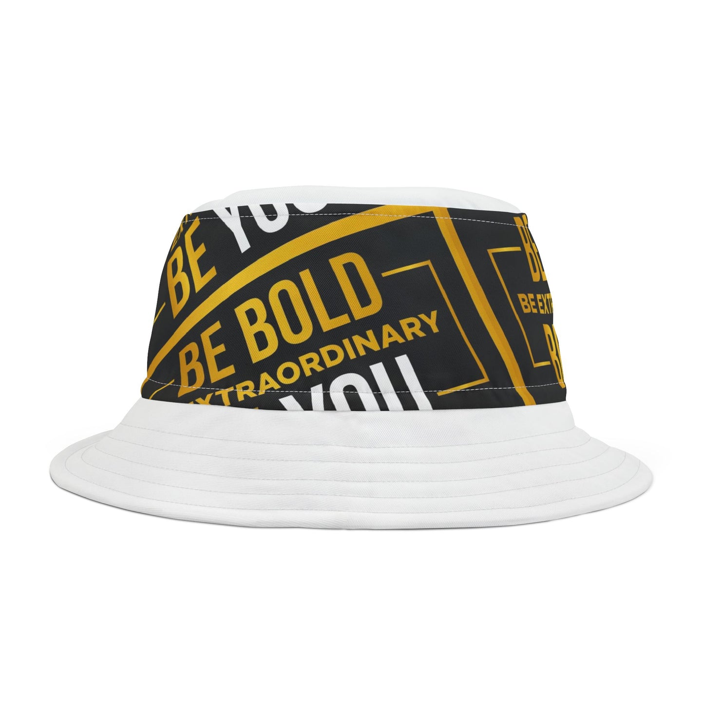 Be Bold Bucket Hat – Inspirational Summer Accessory for Adventurers, Gifts for Creatives, Office or Casual Wear, Beach Days, Festivals