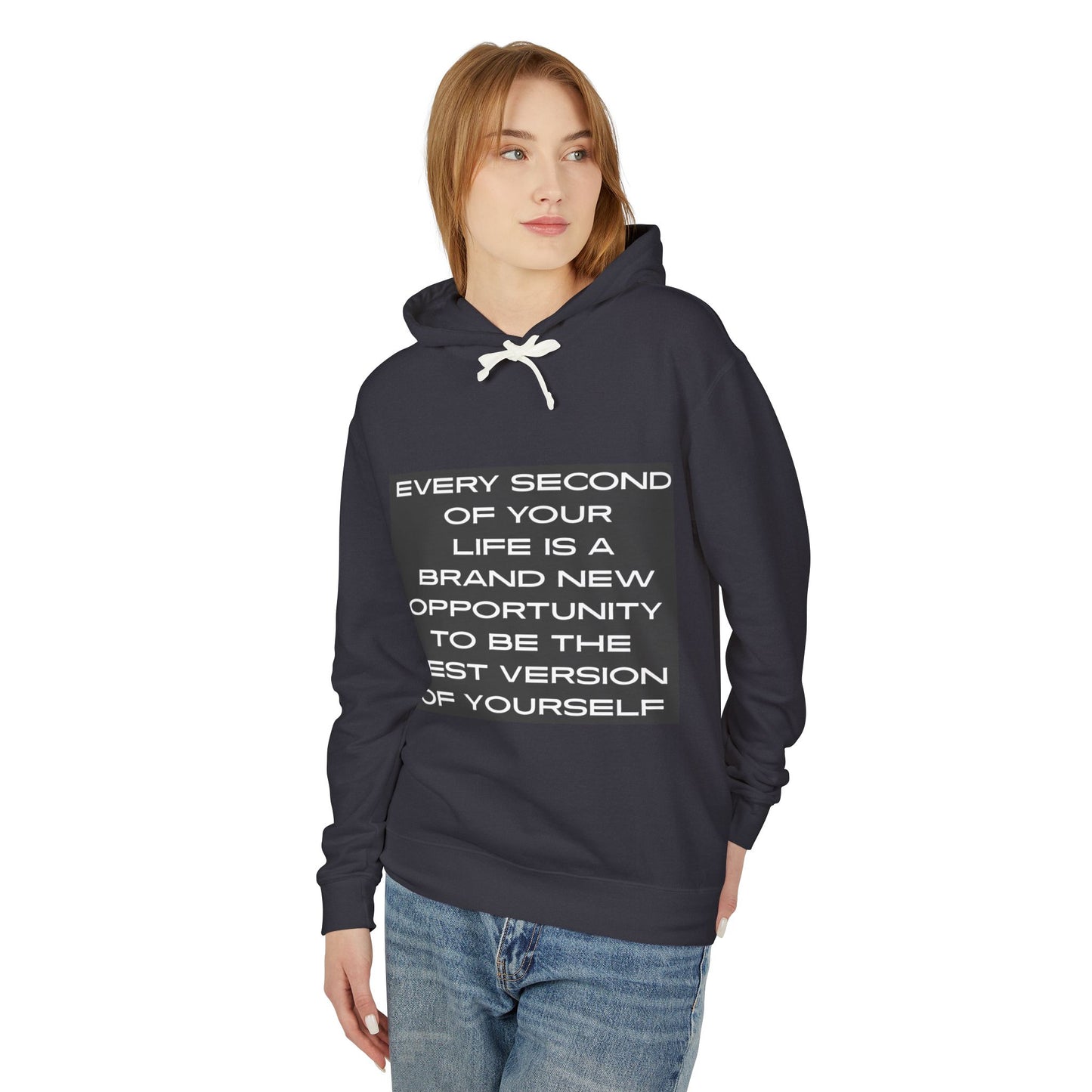 Inspirational Lightweight Hoodie - Be the Best Version of Yourself