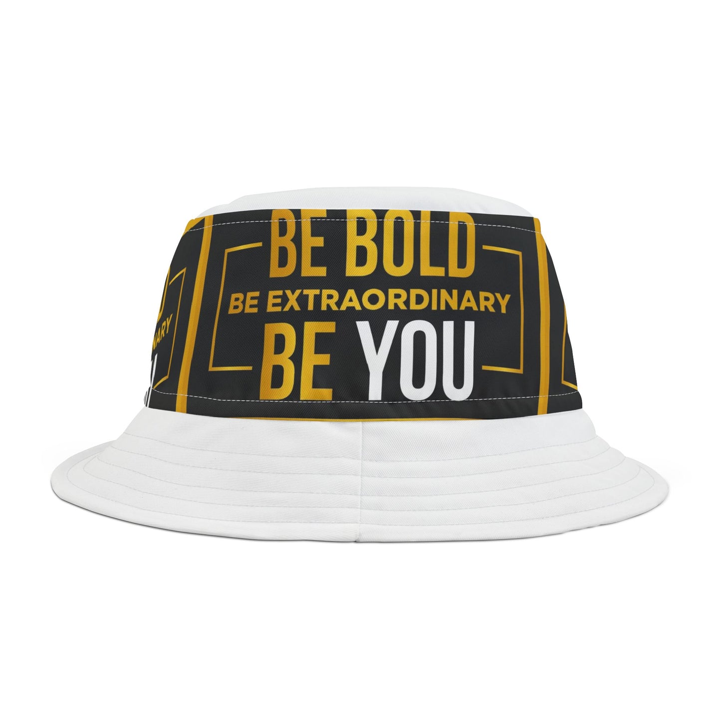 Be Bold Bucket Hat – Inspirational Summer Accessory for Adventurers, Gifts for Creatives, Office or Casual Wear, Beach Days, Festivals