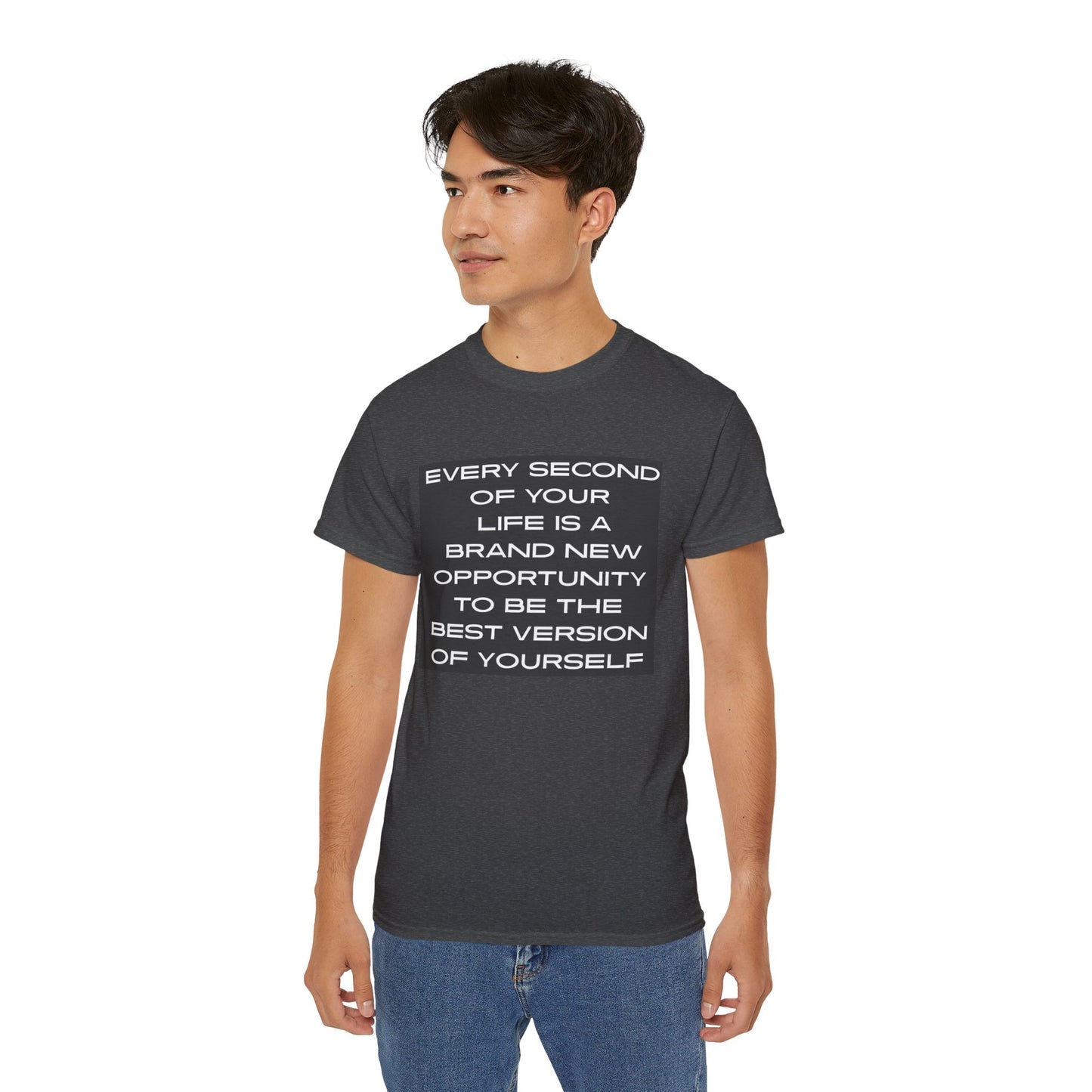 Motivational Quote Tee | Unisex Ultra Cotton Tee, Inspirational Shirt, Self-Improvement Apparel, Gift for Him/Her, Everyday Wear