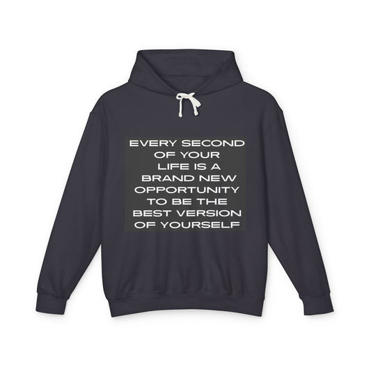 Inspirational Lightweight Hoodie - Be the Best Version of Yourself