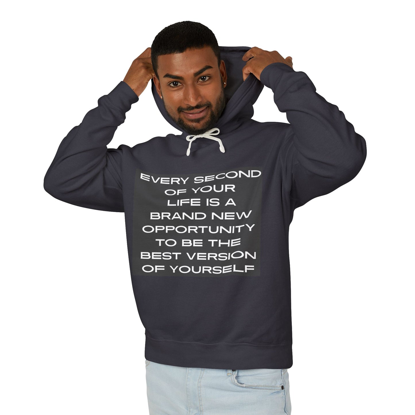Inspirational Lightweight Hoodie - Be the Best Version of Yourself