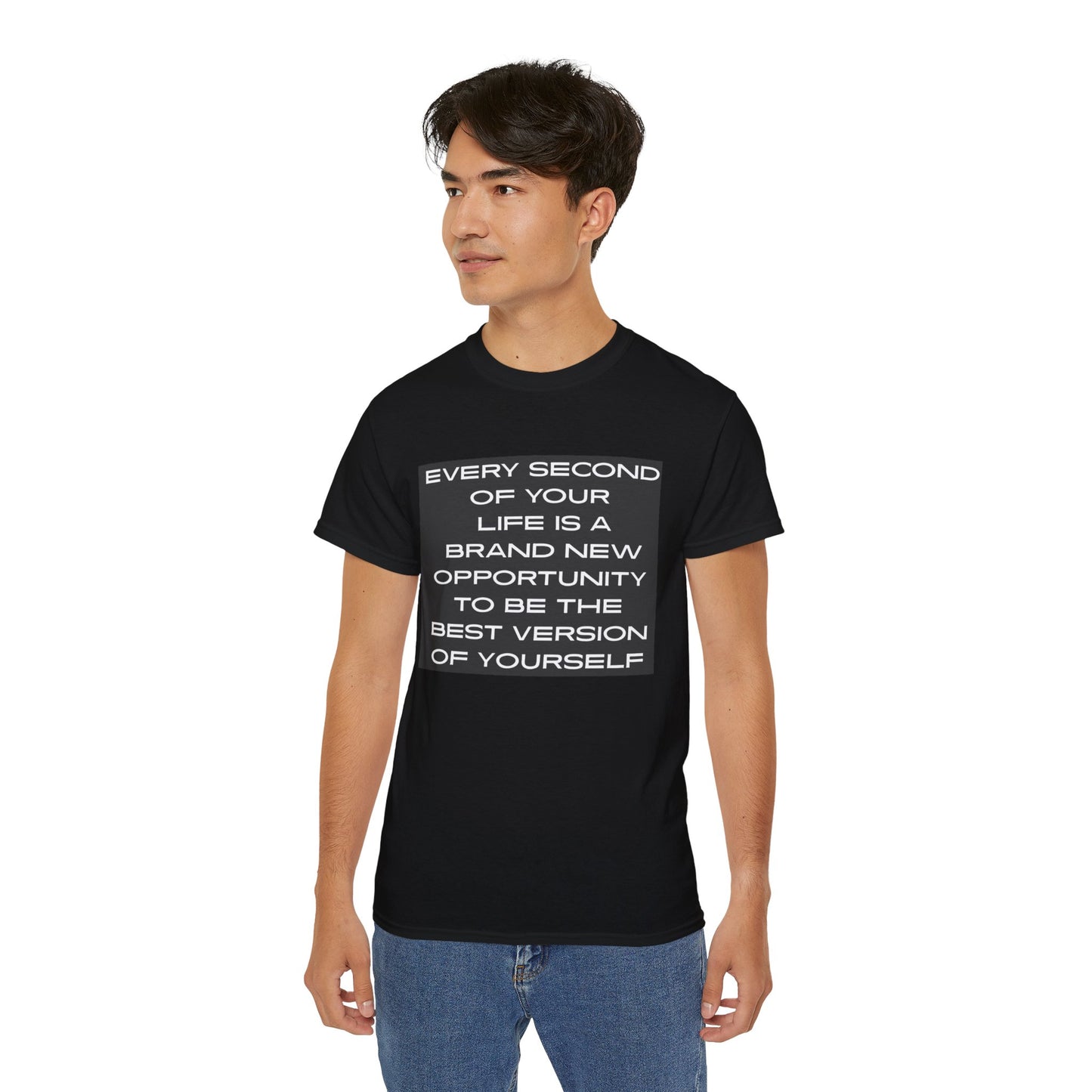 Motivational Quote Tee | Unisex Ultra Cotton Tee, Inspirational Shirt, Self-Improvement Apparel, Gift for Him/Her, Everyday Wear